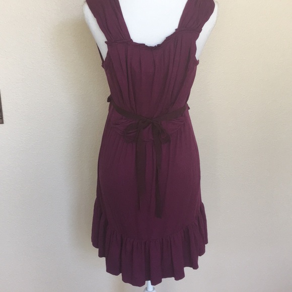 MARC By Marc Jacobs Plum Ruffle Button Dress NWOT - Picture 6 of 16